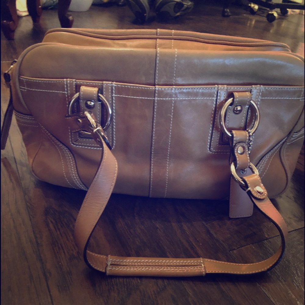 Coach Toffee Shoulder Bag - Picture 1 of 2